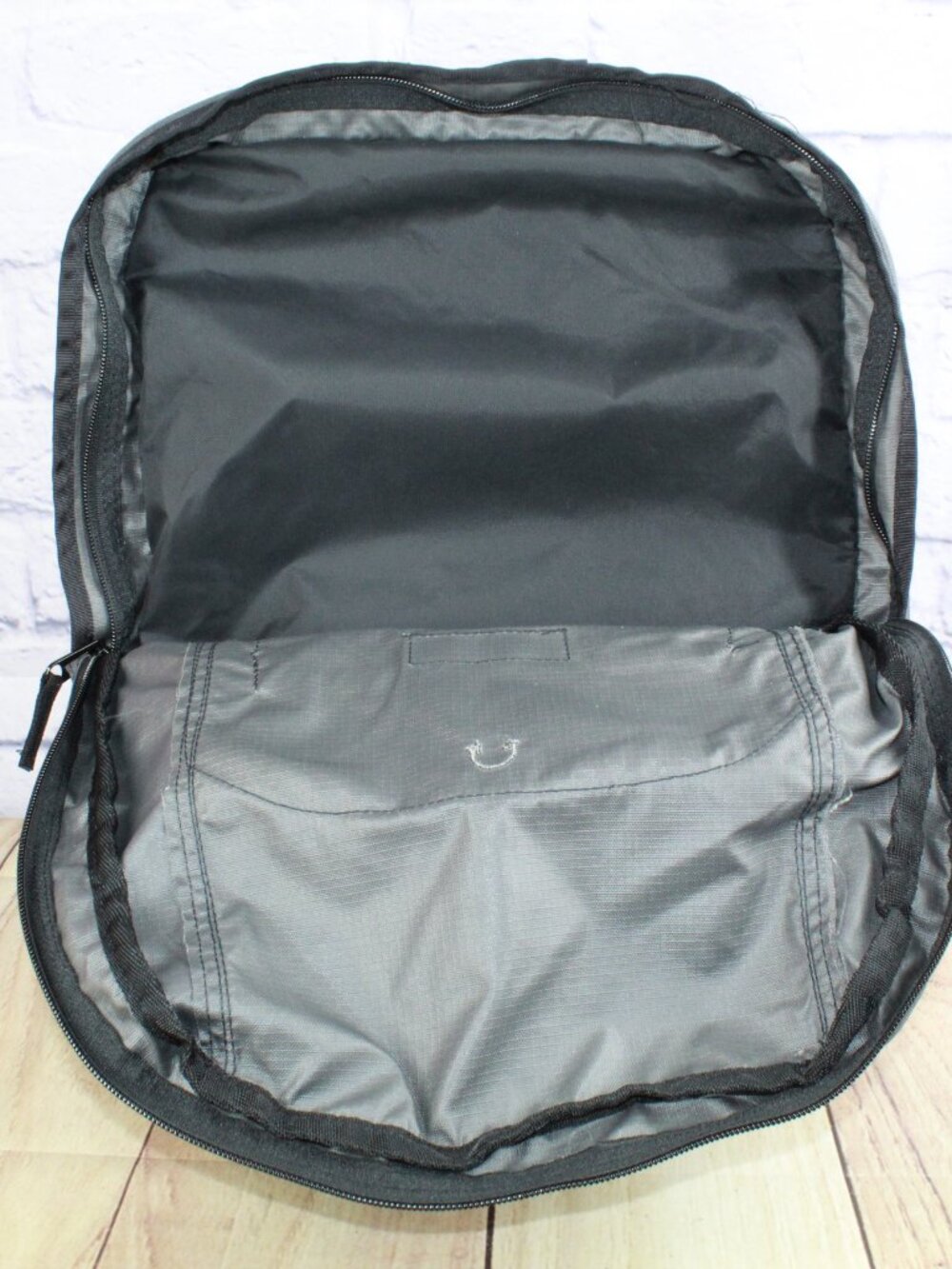 LL Bean Adult Unisex Super Deluxe Book Pack 41L School Travel Backpack Gray - Picture 9 of 13